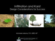 30 Years of Successful Infiltration Projects in Karst Geology