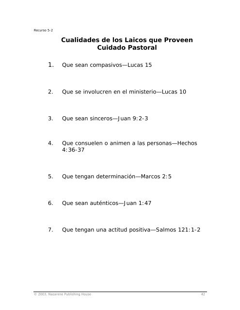 Pastoreando El Pueble de Dios - USA / Canada Region