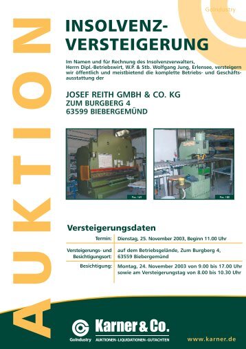 josef reith gmbh & co. kg zum burgberg 4 63599 biebergemünd