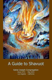 KJ Shavuot Guide 5773.pdf - Kahal Joseph