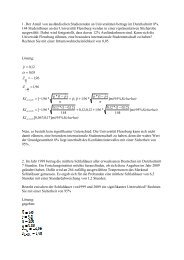 Statistik 5_mit LÃ¶sungen - Zml.uni-flensburg.de - UniversitÃ¤t Flensburg