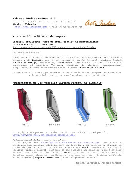 Odisea MediterrÃ¡nea S.L - ArtiIndex