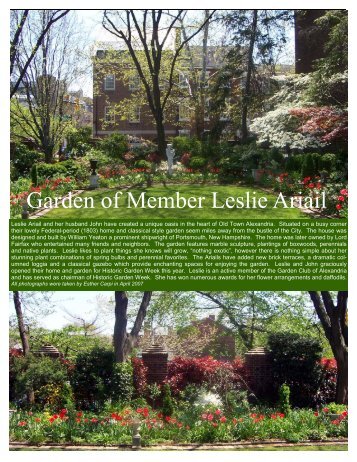 Member Garden Leslie Ariail - Garden Club of Virginia