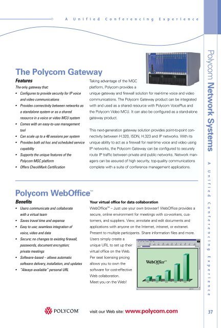 The Polycom Officeâ¢ Catalog