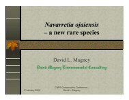 Navarretia ojaiensis - David Magney Environmental Consulting