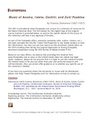 Music of Acoma, Isleta, Cochiti, and ZuÃ±i Pueblos - Flutopedia.com