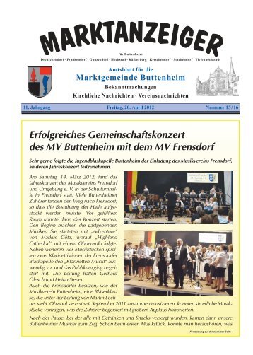 Marktanzeiger vom 20.04.2012 - Buttenheim