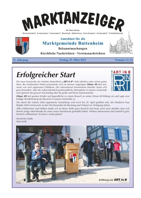 Marktanzeiger vom 23.03.2012 - Buttenheim