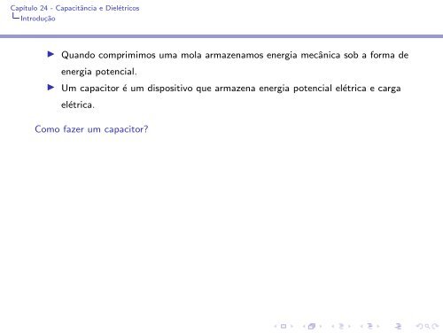 Capítulo 24 - Capacitância e Dielétricos