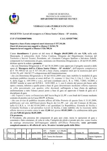 verbale n.1 - Comune.bivona.ag.it