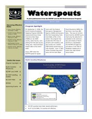 Waterspouts Newsletter - North Carolina Floodplain Mapping Program