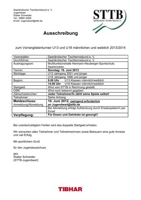Ausschreibung U13 und U18 als pdf-Datei - DJK Saarlouis-Roden