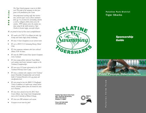 Tiger Shark Sponsorship Information - Palatine Swim Team