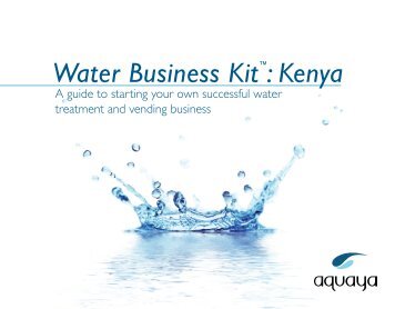 Water Business Kit : Kenya - Aquaya