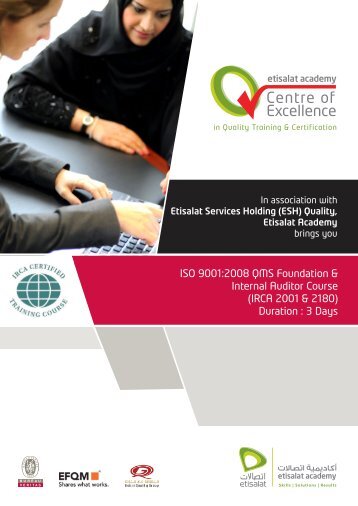 QMS ISO 9001:2008 - Etisalat Academy
