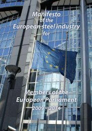 Manifesto of the European steel industry for Member of ... - Dunaferr