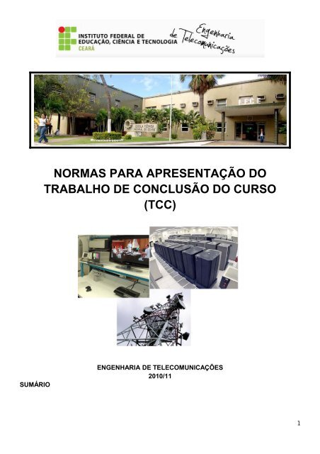 Normas Do Tcc Engenharia De Telecomunicaa Aµes A Ifce
