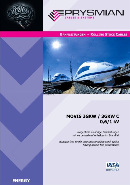 MOVIS 3GKW / 3GKW C 0,6/1 kV - Prysmian Group