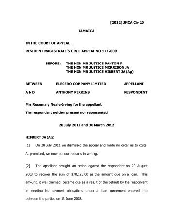 Elegero Company Ltd v Perkins (Anthony).pdf - The Court of Appeal