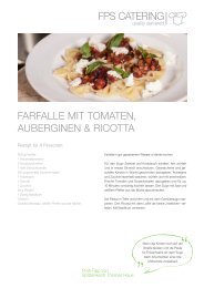 Rezepte Thomas Haus - FPS Catering