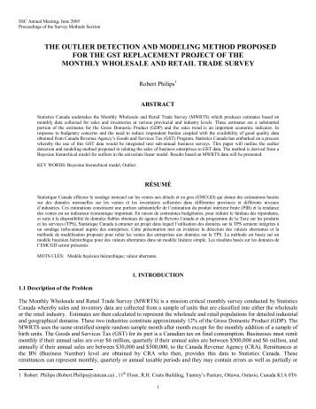 the outlier detection and modeling method proposed for the gst ...