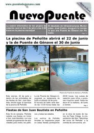 La piscina de PeÃ±olite abrirÃ¡ el 22 de junio y la de Puente de ...