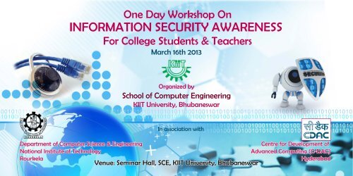 One Day WorRshop On INFORMATION SECURITY ... - KIIT University