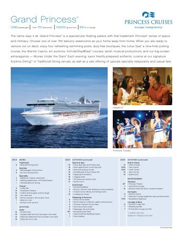 Grand PrincessÂ® - Ask Mr. Cruise