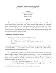 1 Upper-Lower Solution Method for Differential Riccati Equations ...