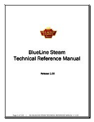 BlueLine Steam BlueLine Steam Technical ... - Ulrich Models