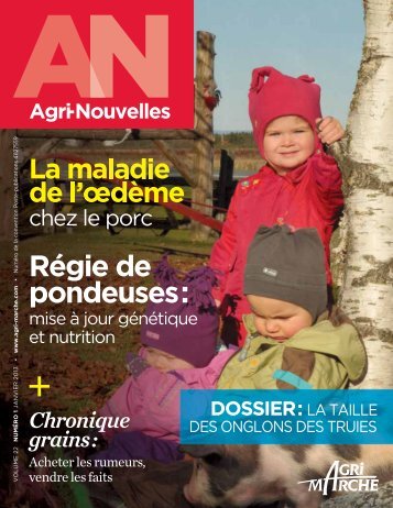 Visualiser la revue Agri-Nouvelles en format PDF - Agri-MarchÃ©