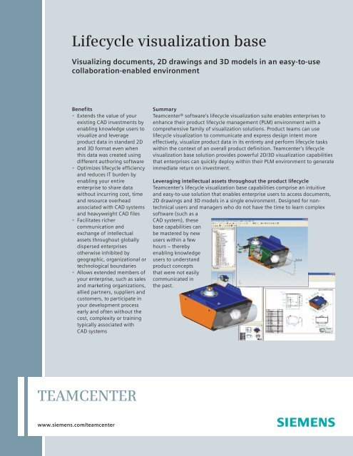 Lifecycle Visualization Base - Siemens PLM Software