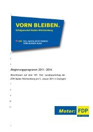Recht und Freiheit Liberale Rechts- und ... - FDP Baden-Württemberg