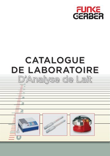 Download Catalogue de laboratoire d'analyse de lait - Funke Gerber