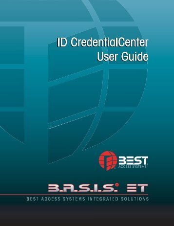 ID CredentialCenter User Guide - Best Access Systems