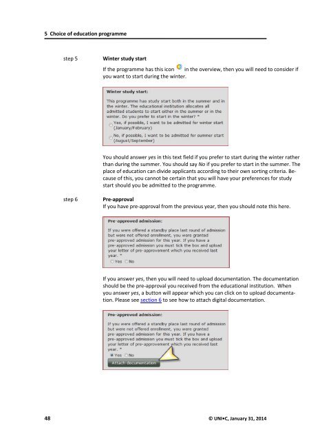 User guide - Optagelse.dk