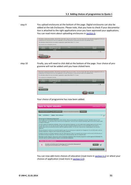 User guide - Optagelse.dk