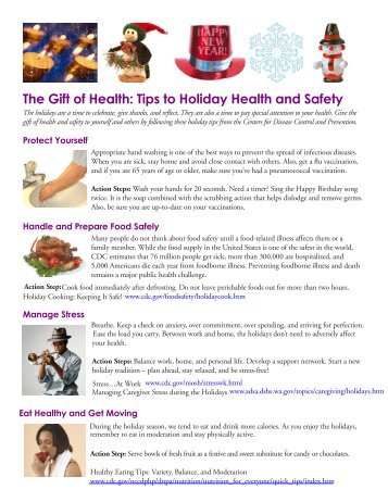 The Gift of Health: Tips to Holiday Health and Safety - CCCSIG