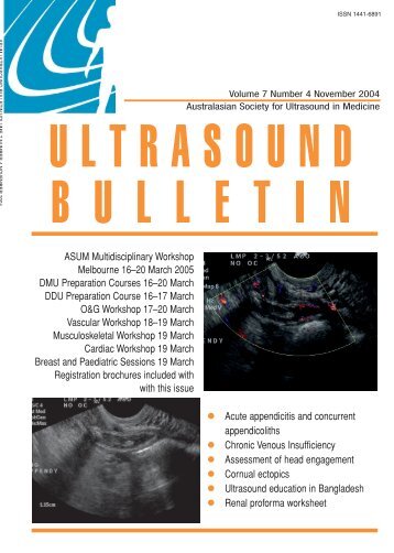 Volume 7 Issue 4 - Australasian Society for Ultrasound in Medicine