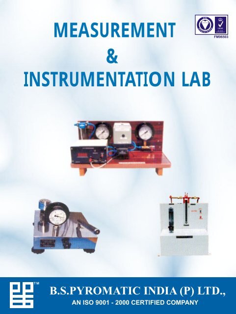 measurement & instrumentation lab - B.S. Pyromatic India Private Ltd.