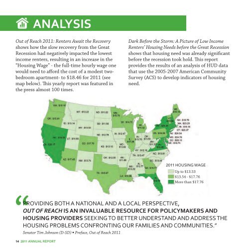 2011 ANNUAL REPORT - National Low Income Housing Coalition