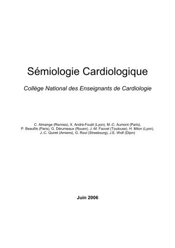 Semiologie Cardiologique compressÃ©