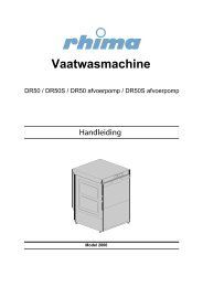 DR50 Handleiding - Thuis in uw bedrijfskeuken!