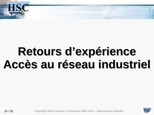 SÃ©curitÃ© des rÃ©seaux industriels Scadastrophe... ou pas - OSSIR