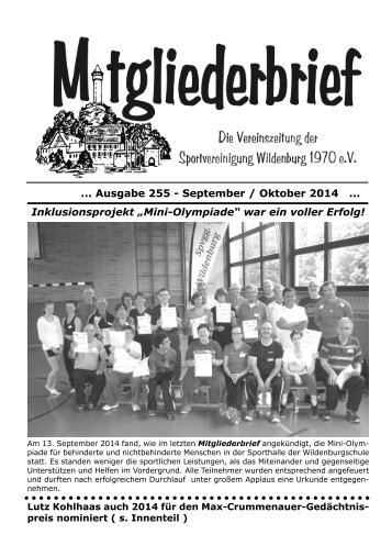 Ausgabe 255 - September / Oktober 2014