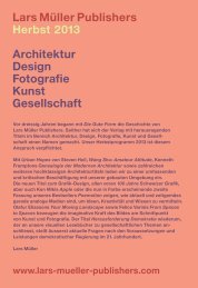 PDF â Deutsch, Herbst 2013 - Lars MÃ¼ller Publishers