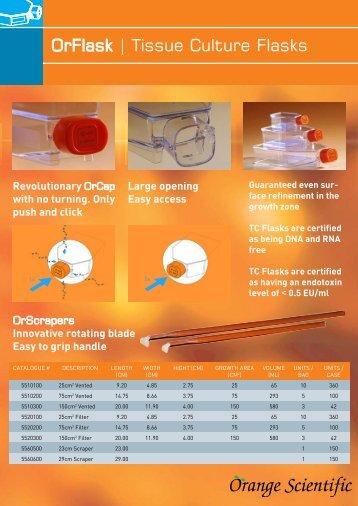 OrFlask | Tissue Culture Flasks - Biocenter