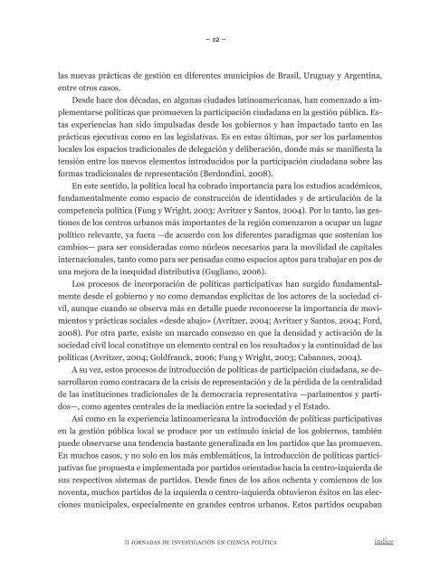 InvestigaciÃ³n en Ciencia PolÃ­tica - Facultad de Trabajo Social