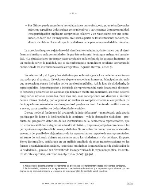 InvestigaciÃ³n en Ciencia PolÃ­tica - Facultad de Trabajo Social