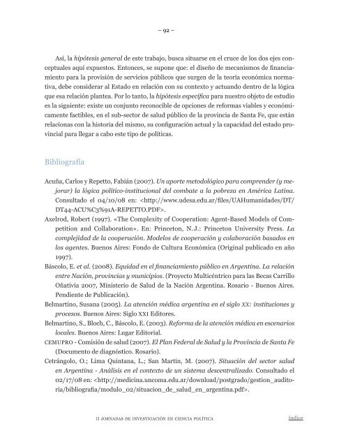 InvestigaciÃ³n en Ciencia PolÃ­tica - Facultad de Trabajo Social